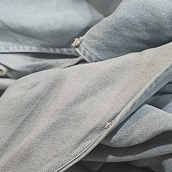 Lovers + Friends V Neck Long Sleeve Jean Jumper Sz Small - Picture 10 of 12